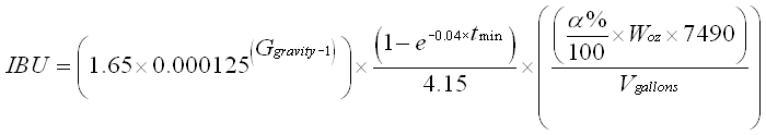 Glenn Tinseth's Equation