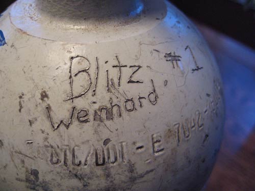 Blitz Weinhard C02 tank
