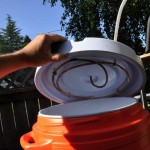 My gravity powered sparge "arm"